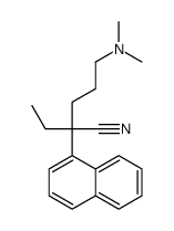 5-(dimethylamino)-2-ethyl-2-naphthalen-1-ylpentanenitrile结构式