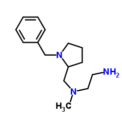 N-[(1-Benzyl-2-pyrrolidinyl)methyl]-N-methyl-1,2-ethanediamine结构式