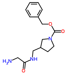 Benzyl 3-[(glycylamino)methyl]-1-pyrrolidinecarboxylate Structure