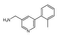 [5-(2-methylphenyl)pyridin-3-yl]methanamine结构式