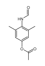 4-formamido-3,5-dimethylphenyl acetate Structure