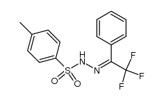 4-methyl-N'-(2,2,2-trifluoro-1-phenylethylidene)benzenesulfonohydrazide Structure