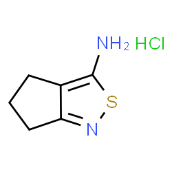 5,6-Dihydro-4H-cyclopenta[c]isothiazol-3-amine hydrochloride Structure