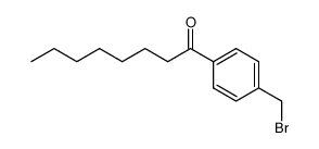 1-(4-(bromomethyl)phenyl)octan-1-one结构式