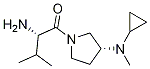 (S)-2-AMino-1-[(R)-3-(cyclopropyl-Methyl-aMino)-pyrrolidin-1-yl]-3-Methyl-butan-1-one Structure