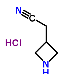 2-(azetidin-3-yl)acetonitrile hydrochloride structure