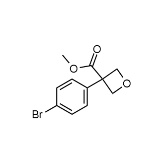Methyl 3-(4-bromophenyl)oxetane-3-carboxylate Structure