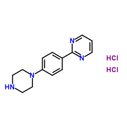 2-(4-(哌嗪-1-基)苯基)嘧啶二盐酸盐结构式