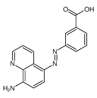 3-[(8-aminoquinolin-5-yl)diazenyl]benzoic acid Structure