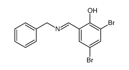 N-3,5-dibromo-salicylidene-2-benzylamine结构式