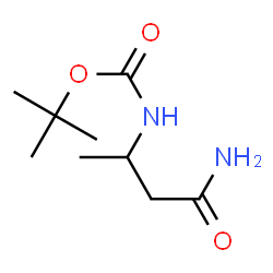 Carbamic acid, (3-amino-1-methyl-3-oxopropyl)-, 1,1-dimethylethyl ester (9CI)结构式