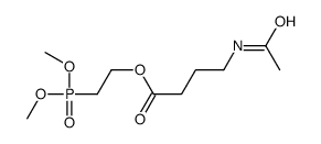 2-dimethoxyphosphorylethyl 4-acetamidobutanoate Structure