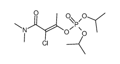 Phosphonsaeure-(2-chlor-1-methyl-2-dimethylcarbamoyl-vinylester)-diisopropylester结构式