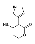 1H-Pyrrole-3-acetic acid, 2,5-dihydro-alpha-(mercaptomethyl)-, ethyl e ster picture
