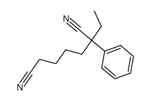2-Aethyl-2-phenyl-heptan-dinitril结构式