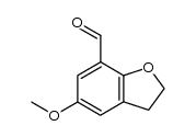 7-Formyl-5-methoxy-2,3-dihydrobenzofuran结构式