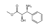 (2R,3S)-3-amino-2-hydroxy-3-phenylpropionic acid methyl ester Structure