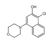 1-Chloro-4-(4-morpholinyl)-2-naphthol结构式