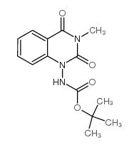 (3-Methyl-2,4-dioxo-3,4-dihydro-2H-quinazolin-1-yl)-carbamic acid tert-butyl ester结构式