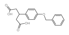 3-(4-Benzyloxyphenyl)pentanedioic acid Structure