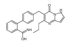 4'-((7-Hydroxy-5-propylpyrazolo(1,5-a)pyrimidin-6-yl)methyl)-(1,1'-biphenyl)-2-carboxamide结构式