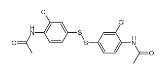 bis-(4-acetylamino-3-chloro-phenyl)-disulfide Structure