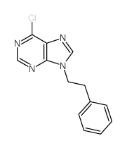 9H-Purine,6-chloro-9-(2-phenylethyl)-结构式