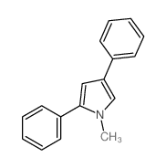 1H-Pyrrole,1-methyl-2,4-diphenyl-结构式
