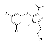 2-[5-(3,5-dichlorophenyl)sulfanyl-1-methyl-4-propan-2-ylimidazol-2-yl]ethanol Structure