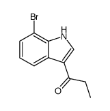 1-Propanone, 1-(7-bromo-1H-indol-3-yl)- picture