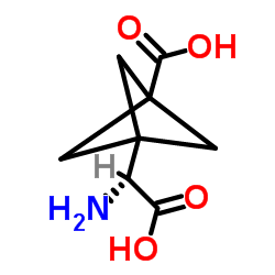 3-[(R)-Amino(carboxy)methyl]bicyclo[1.1.1]pentane-1-carboxylic acid Structure