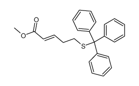 methyl (E)-5-(tritylthio)pent-2-enoate结构式