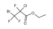 α-Chlor-β-brom-trifluorpropionsaeure-aethylester Structure