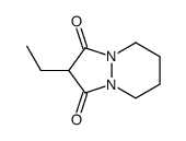 2-ethyl-5,6,7,8-tetrahydropyrazolo[1,2-a]pyridazine-1,3-dione结构式