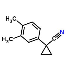 1-(3,4-Dimethylphenyl)cyclopropanecarbonitrile Structure