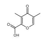 3,5-dimethyl-4-oxo-4H-pyran-2-carboxylic acid结构式