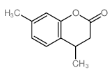 2H-1-Benzopyran-2-one,3,4-dihydro-4,7-dimethyl- structure