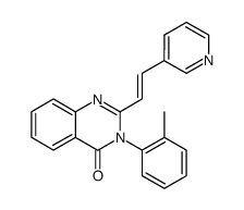 2-(2-pyridin-3-yl-vinyl)-3-o-tolyl-3H-quinazolin-4-one结构式