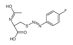 (2S)-2-acetamido-3-[(4-fluorophenyl)diazenyl]sulfanylpropanoic acid Structure
