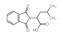 2-(1,3-dioxoisoindol-2-yl)-4-methyl-pentanoic acid structure