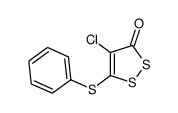 4-chloro-5-(phenylthio)-3H-1,2-dithiol-3-one Structure