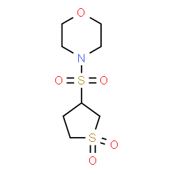 3-(morpholinosulfonyl)tetrahydrothiophene 1,1-dioxide structure