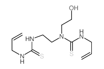 Urea,1-(2-hydroxyethyl)-1,1'-ethylenebis[3-allyl-2-thio- (8CI) structure