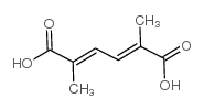2,5-dimethyl-2,4-hexadienedioic acid Structure