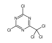 2,4-dichloro-6-(trichloromethyl)-1,3,5-triazine结构式