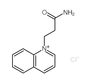 Quinolinium,1-(3-amino-3-oxopropyl)-, chloride (1:1) Structure