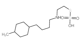 Thiosulfuric acid,S-[2-[[4-(4-methylcyclohexyl)butyl]amino]ethyl] ester结构式