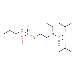 Phosphorothioic acid S-[2-[diisopropoxyphosphinyl(ethyl)amino]ethyl]O-methyl O-propyl ester结构式