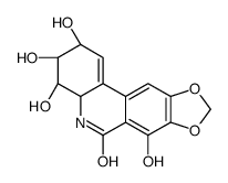 (3R,4S,4aR)-2,3,4,7-tetrahydroxy-3,4,4a,5-tetrahydro-2H-[1,3]dioxolo[4,5-j]phenanthridin-6-one Structure