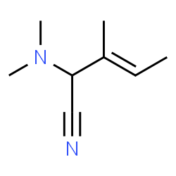 3-Pentenenitrile,2-(dimethylamino)-3-methyl-(9CI)结构式